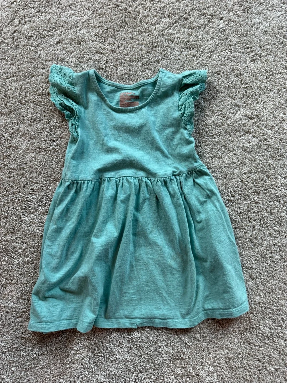 Girls Dress Lot Size 4T Dress bundle Green Eyelet Floral Short Sleeve Fall dress